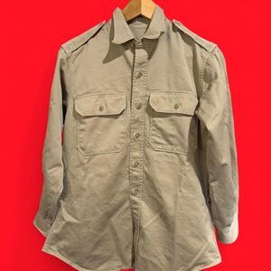Unbranded Men's Tan and Cream Shirt